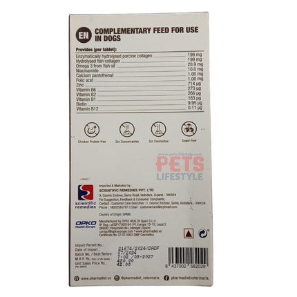 Dermadiet for Dogs, 10 Tablets