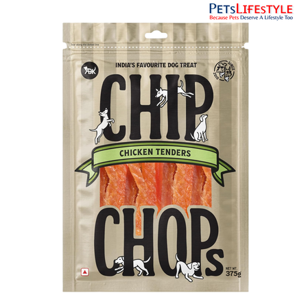 Chip Chops Chicken Tenders Slice Dog Treats 375gm
