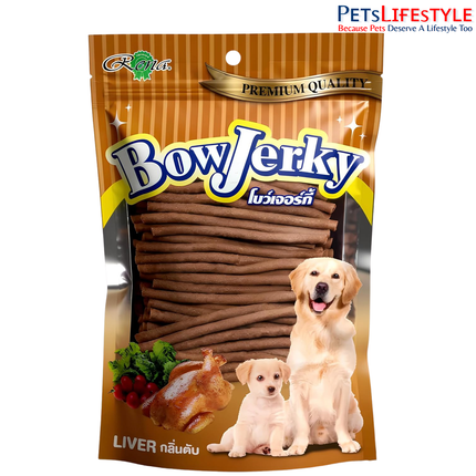 Bow Jerky Chicken Liver Dog Treats 800gm