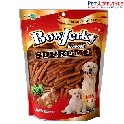 Bow Jerky Lamb Liver Dog Treats with Fish Stick Combo 800gm
