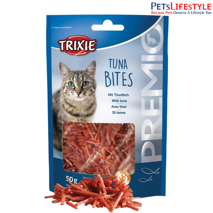 TRIXIE Premio Tuna Bites Cat Treats – Protein Rich Training & Reward Snacks for Cats