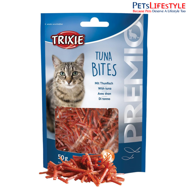 TRIXIE Premio Tuna Bites Cat Treats – Protein Rich Training & Reward Snacks for Cats