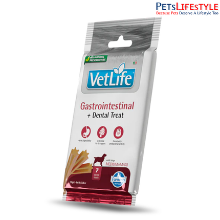 Farmina Vet Life Gastrointestinal Dental Treat 110g for Med & Maxi Dogs