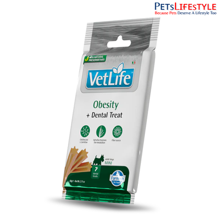 Farmina Vet Life Obesity Dental Treat for Mini Adult Dogs 60g