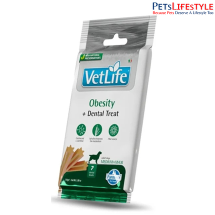 Farmina Vet Life Obesity Dental Treat for Med & Maxi Dogs 110g
