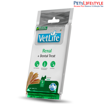 Farmina Vet Life Canine Renal Dental Treat Mini for Dogs 60g