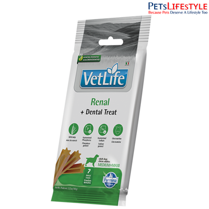 Farmina Vet Life Canine Renal Dental Treat for Medium & Maxi Dogs 110g