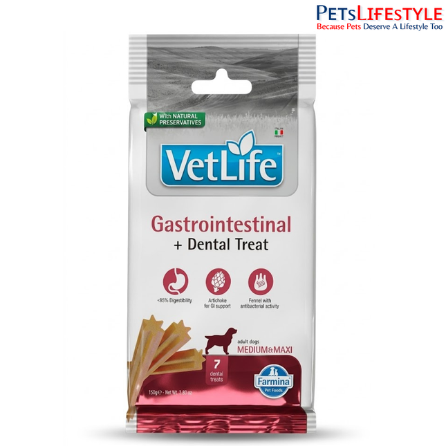 Farmina Vet Life Gastrointestinal Dental Treat 110g for Med & Maxi Dogs