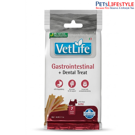 Farmina Vet Life Gastrointestinal Dental Treat 60g for Mini Adult Dogs