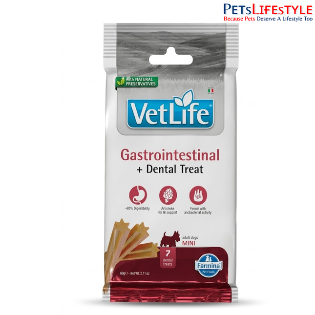 Farmina Vet Life Gastrointestinal Dental Treat 60g for Mini Adult Dogs