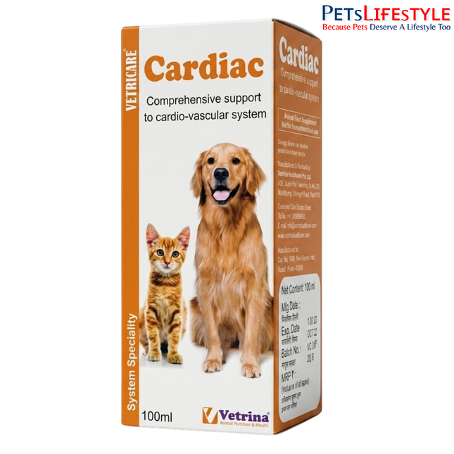 Vetricare Cardiac Syrup for Dogs and Cats (100ml)