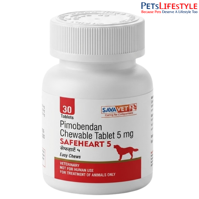 Savavet Safeheart 5 (Pimobendan) Tablet for Dogs (pack of 30 tablets)