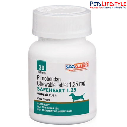 Savavet Safeheart 1.2 (Pimobendan) Tablet for Dogs (pack of 30 tablets)