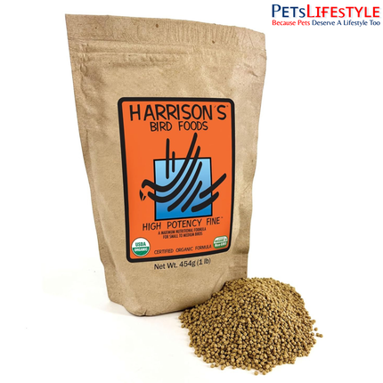 Harrison's Bird Foods High Potency Fine Maximum Nutritional Certified Organic Formula For Small To Medium BirdsHarrison's Bird Foods High Potency Fine Maximum Nutritional Certified Organic Formula For Small To Medium Birds