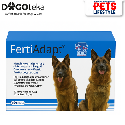 Dogoteka FertiAdapt– Reproductive & Fertility Support Supplement for Dogs & Cats (60 Tablets, 1.5 g)