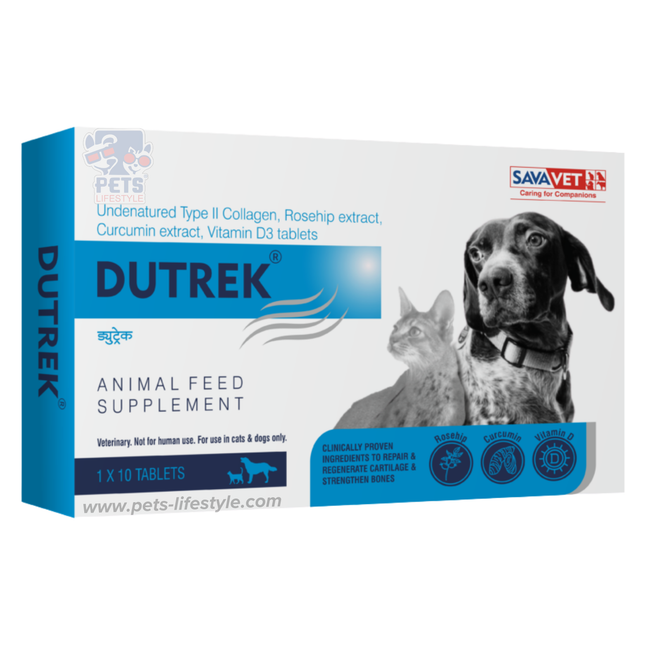 SAVA VET DUTREK – Advanced Joint Support for Cats & Dogs (1 X 10 Tablets)