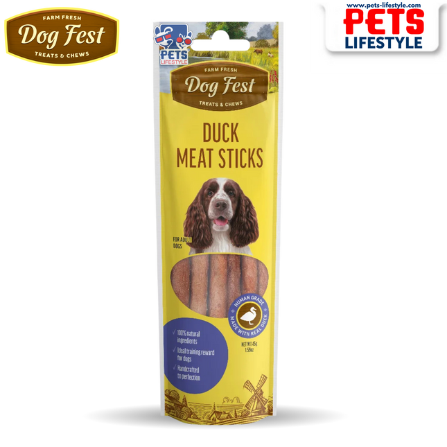 Dog Fest Duck Meat Sticks – Adult Dog Treats (45 g)