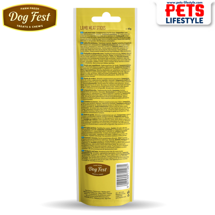 Dog Fest  Lamb Meat Sticks – Adult Dog Treats (45 g)