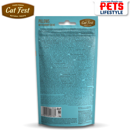 Cat Fest Pillows with shrimp creme - Cat Treats (30 g)