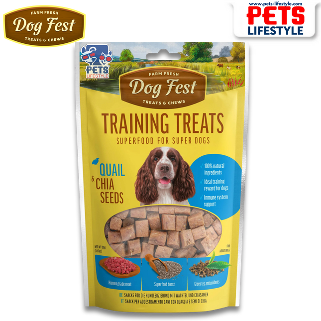 Dog Fest Superfood, Quail and chia seeds Training Treats