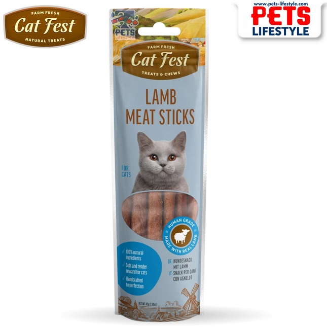 Cat Fest Lamb Meat Sticks - Cat Treats (45 g)