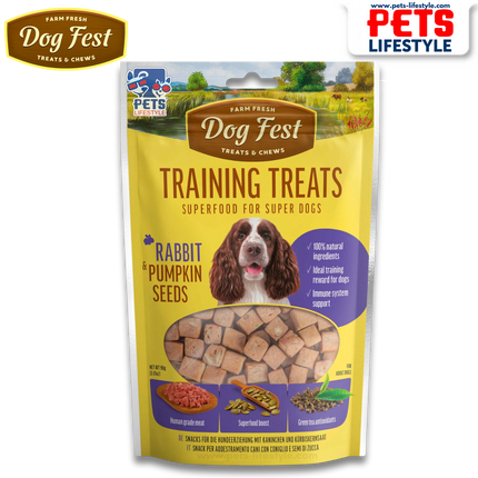 Dog Fest Superfood, Rabbit and pumpkin seeds Training Treats
