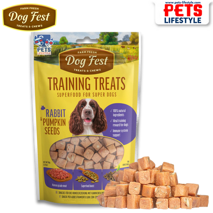 Dog Fest Superfood, Rabbit and pumpkin seeds Training Treats