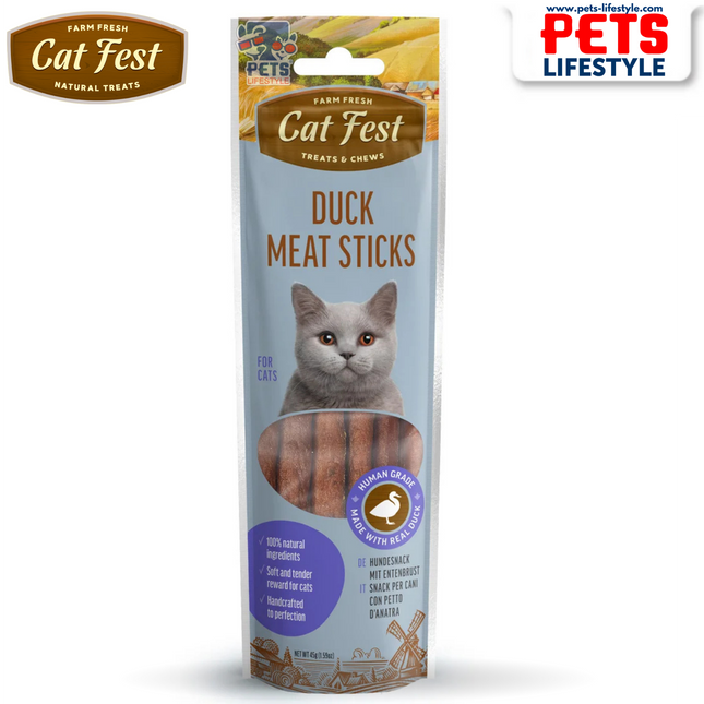 Cat Fest  Duck Meat Sticks - Cat Treats (45 g)