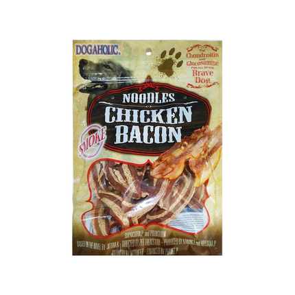 Dogaholic Noodles Chicken Bacon Strips Smoke Flavor Dog Treat