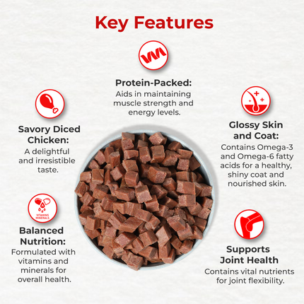 Drools Chicken Diced Dog Treats 70g