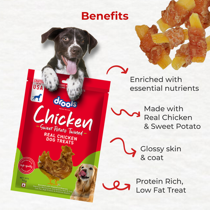 Drools Sweet Potato Twined Dog Treats 70g