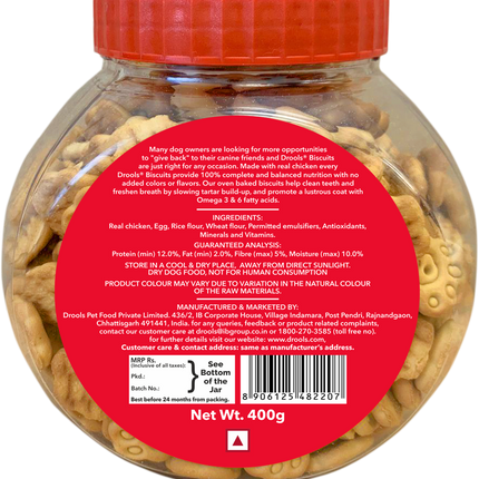Drools Chicken and Egg Biscuit (400g)