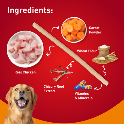Drools Real Chicken Flavor Dog Treats Sticks 100g