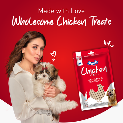Drools Chicken Milk Flavor Dog Treats Sticks 100gm