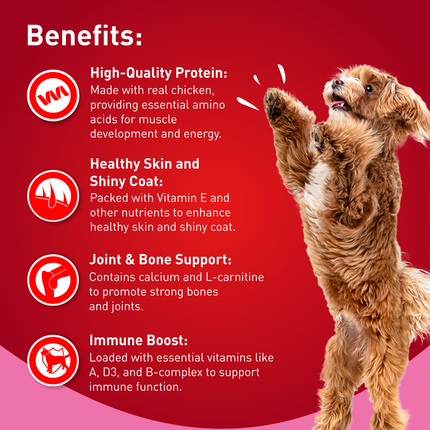 Drools Chicken Strawberry Flavor Dog Treats Sticks 100g
