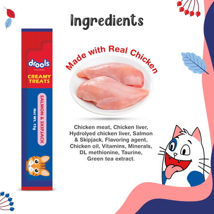 Drools Creamy Treats Salmon & Skipjack (25 pcs)