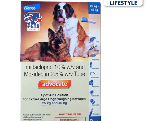 40 Kg Advocate Large Dog Elanco Advocate Spot On For Extra Large