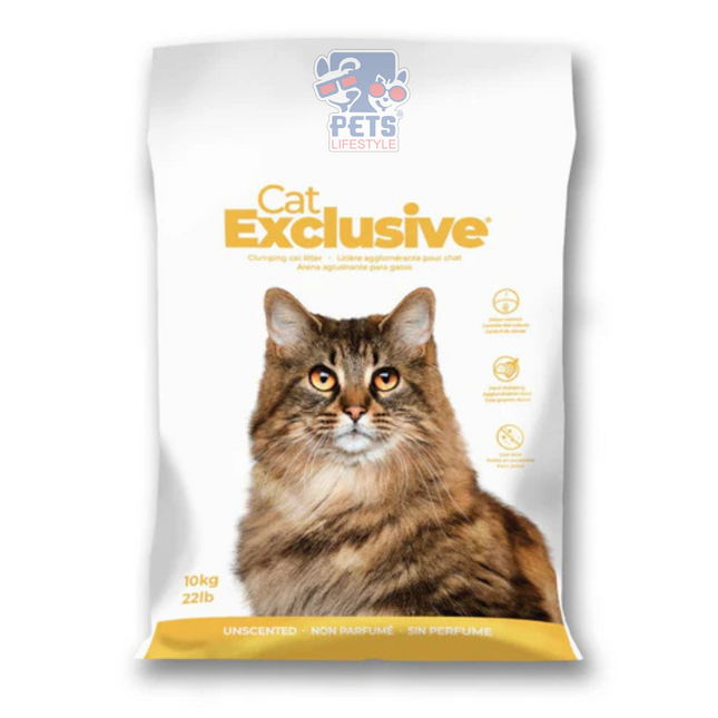 Cat Exclusive Unscented Scoopable Litter 10kg