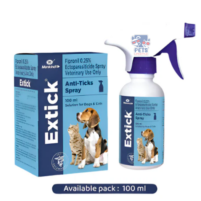 Mankind Extick Anti Tick & Flea Spray 100 ML