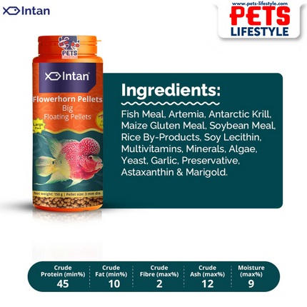Intan Flower horn Pellets (Big Floating Pellets)