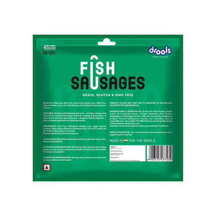 Drools Fish Sausages Dog Treat 450g