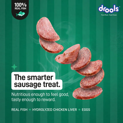 Drools Fish Sausages Dog Treat 450g
