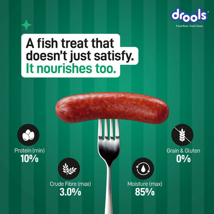 Drools Fish Sausages Dog Treat 450g