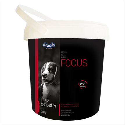 Drools Focus Pup Booster - Puppy Weaning Diet for all Breeds - 300 g
