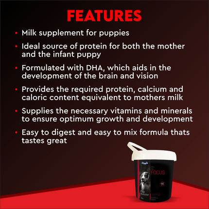 Drools Focus Pup Booster - Puppy Weaning Diet for all Breeds - 300 g