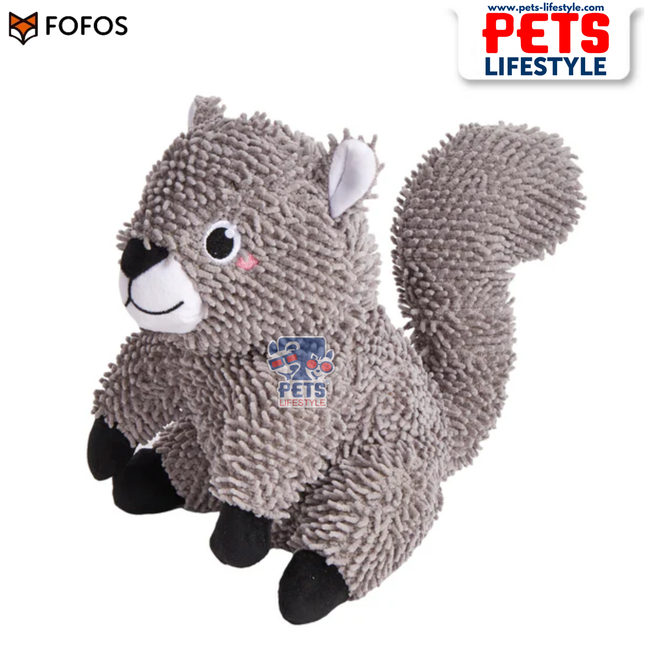 FOFOS Tough Dog Toy – Squirrel Squeaker Moderate Chewer Dog Toy