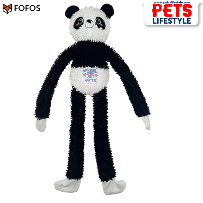 FOFOS Tough Long Body Dog Toy – Panda –  Moderate Chewer Dog Toy