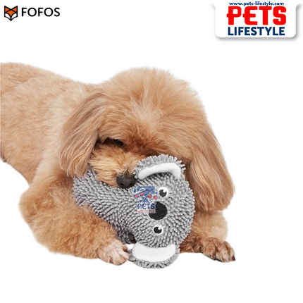 FOFOS Tough Dog Toy – Koala ,Plush Chew Toy with Squeaker