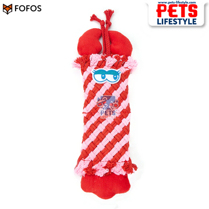 FOFOS Puppy Rope Toy – Lobster Soft Chew Toy with Squeaker