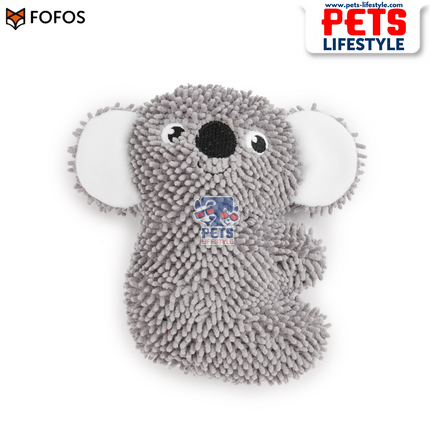 FOFOS Tough Dog Toy – Koala ,Plush Chew Toy with Squeaker